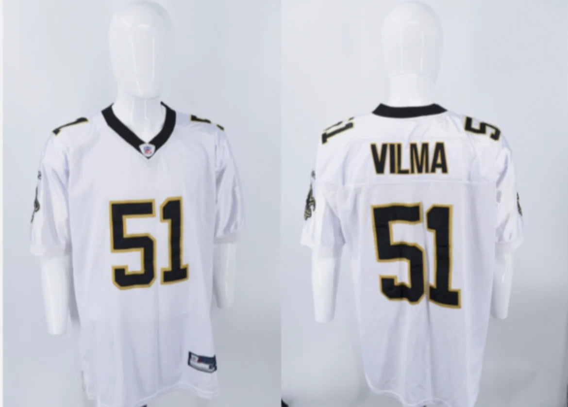 Jonathan Vilma New Orleans Saints NFL Reebok Jersey White