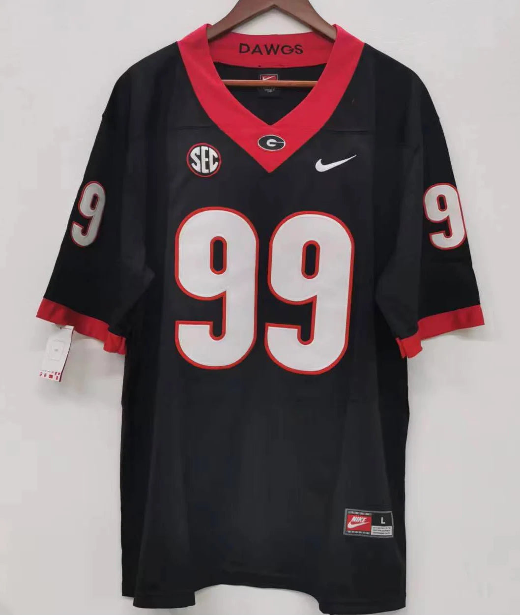 Jordan Davis Georgia Bulldogs Jersey black