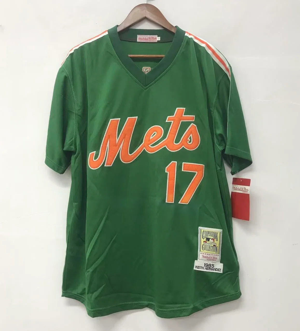 Keith Hernandez New York Mets Jersey Mitchell & Ness St. Patrick’s Day green