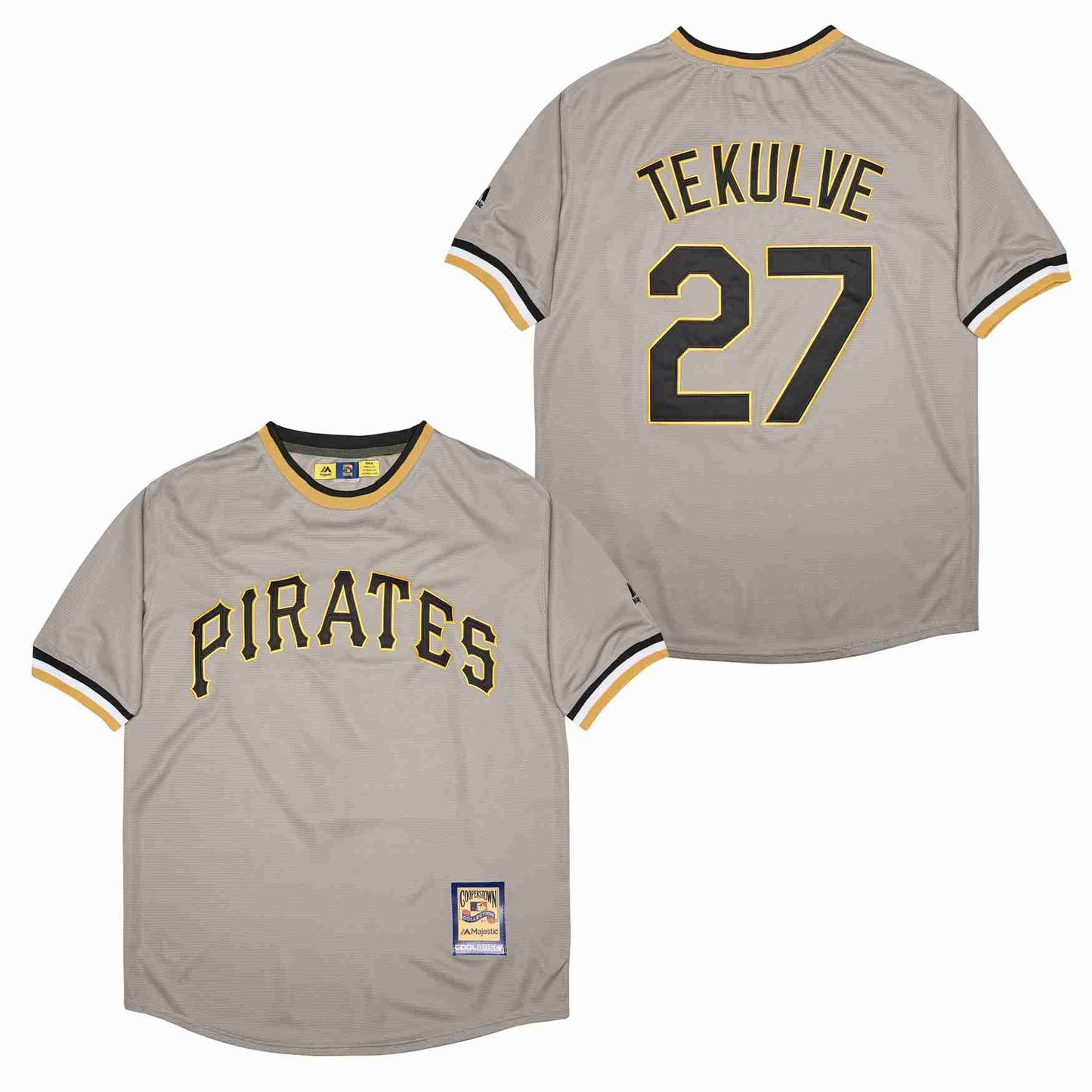 Kent Tekulve Pittsburgh Pirates Jersey Mitchell & Ness Gray