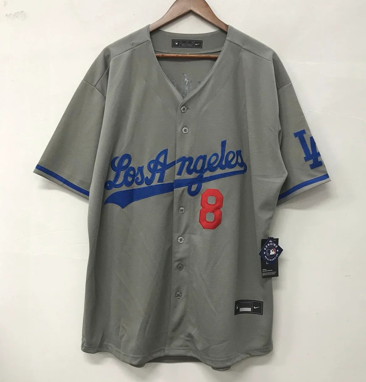 Kike Enrique Hernandez Los Angeles Dodgers Official MLB Nike Jersey gray