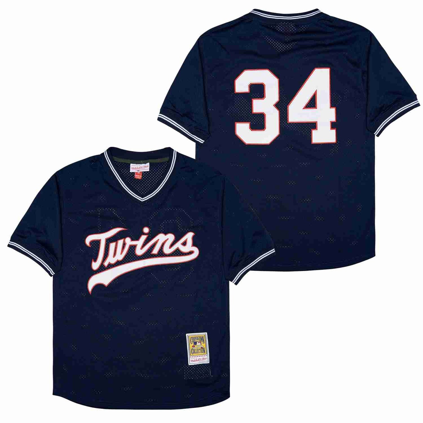 Kirby Puckett Minnesota Twins Jersey Mitchell & Ness Dark Blue