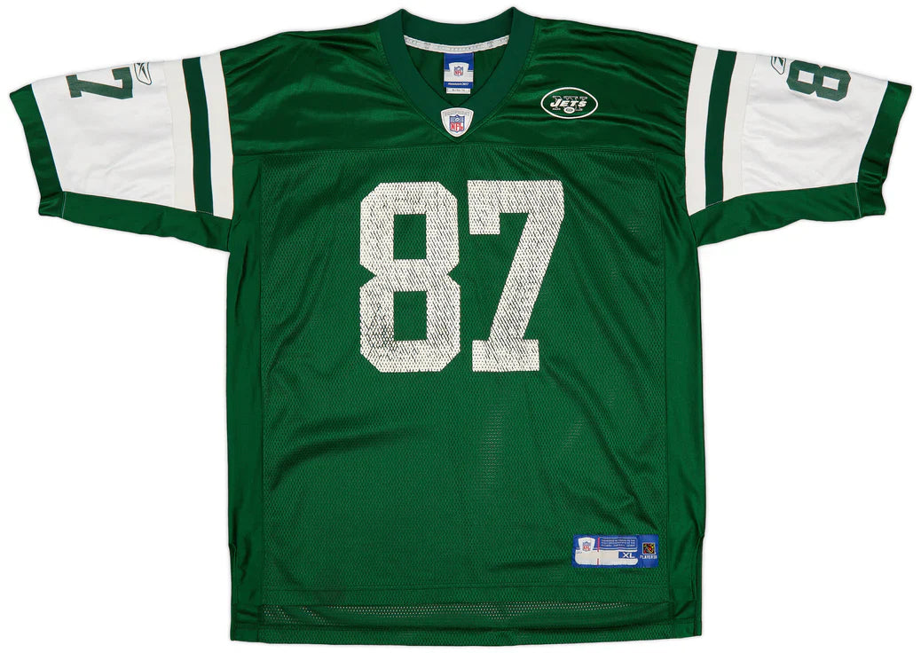 Laveranues Coles New York Jets Official NFL Mitchell & Ness Jersey green