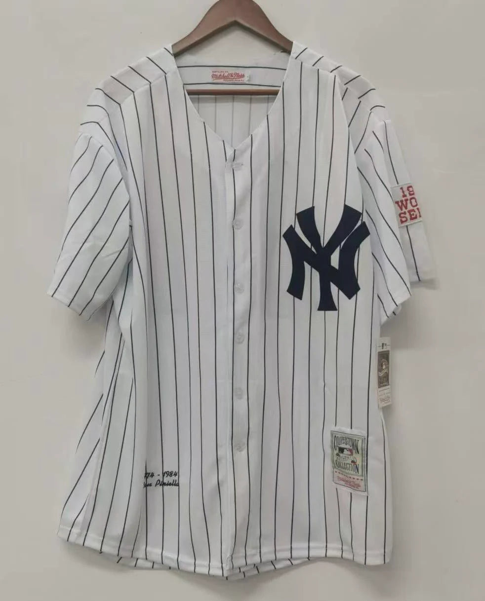 Lou Piniella New York Yankees Jersey pinstripe 1977-78 Mitchell & Ness