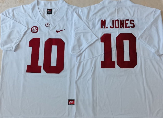Mac Jones Alabama Crimson Tide Jersey white NIKE