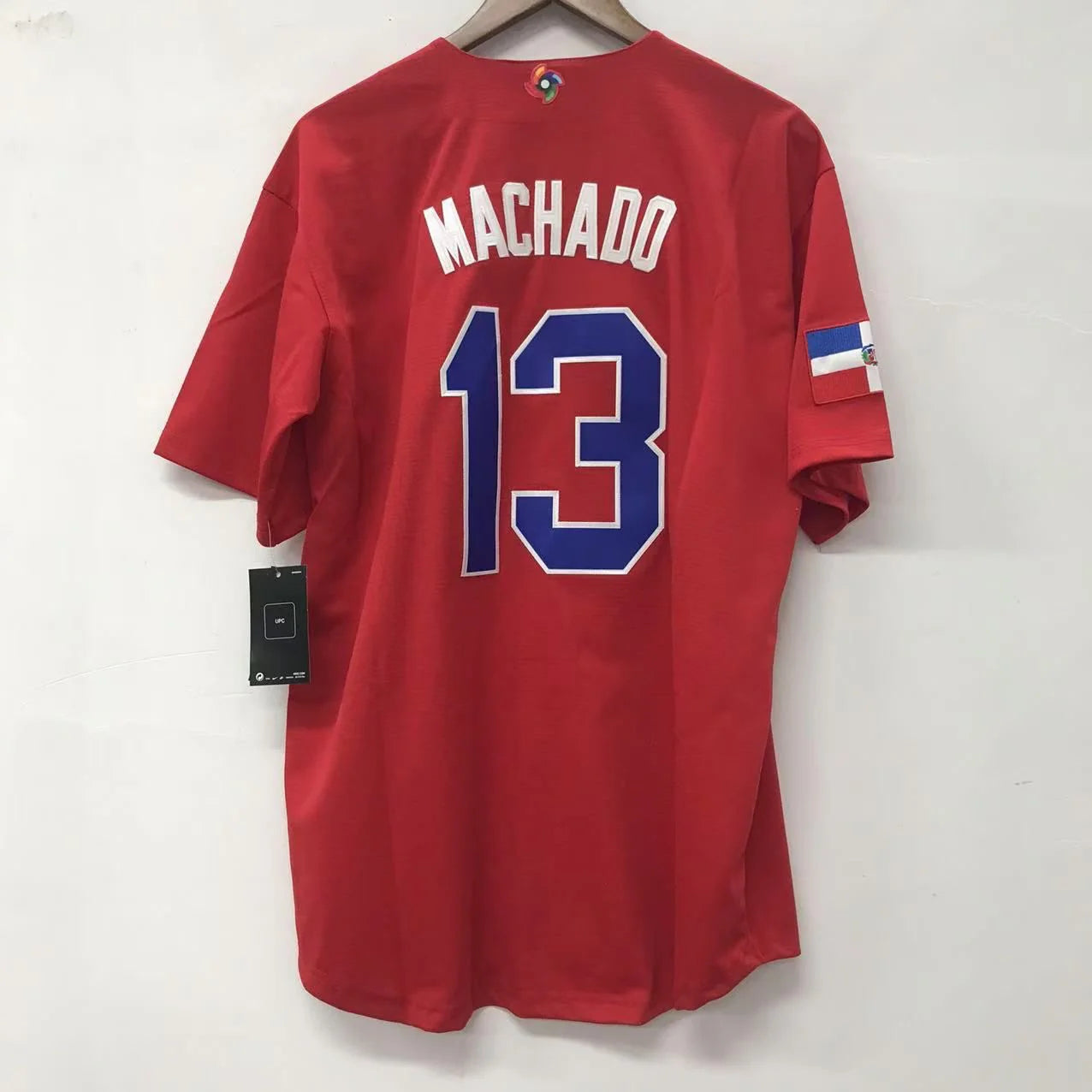 Manny Machado Dominican Republic jersey Nike Red