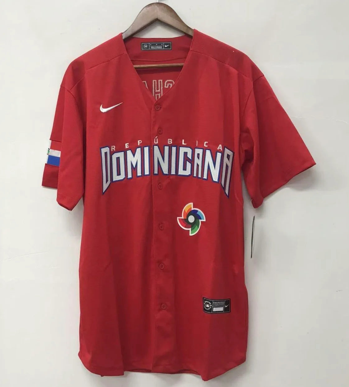 Manny Machado Dominican Republic jersey Nike Red