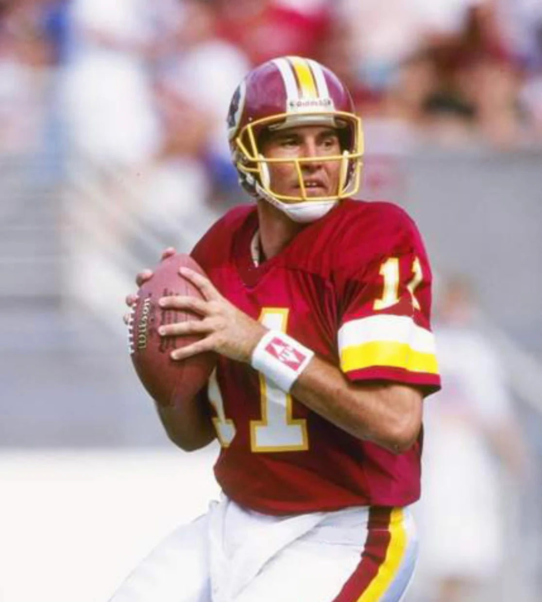Mark Rypien Washington Redskins Commanders Official NFL Mitchell & Ness Jersey Red