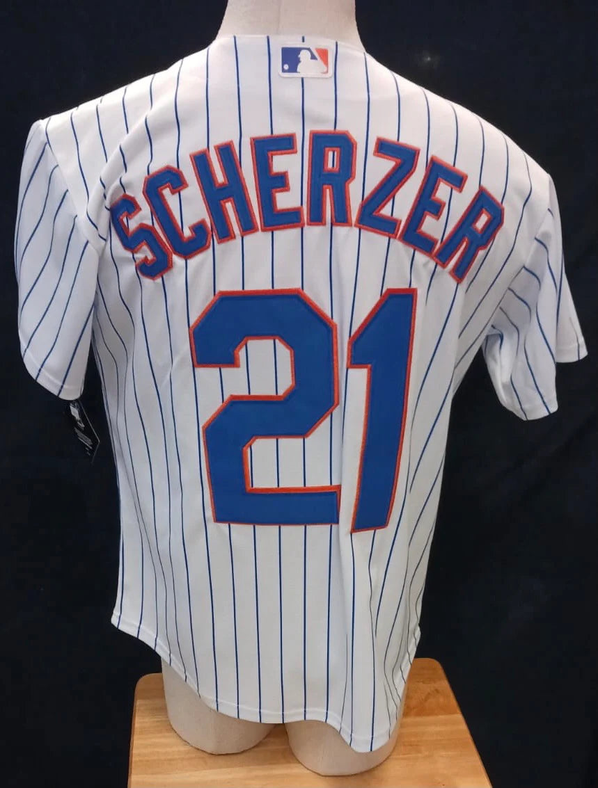 Max Scherzer New York Mets Jersey White