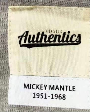 Mickey Mantle New York Yankees Jersey Classic Authentics