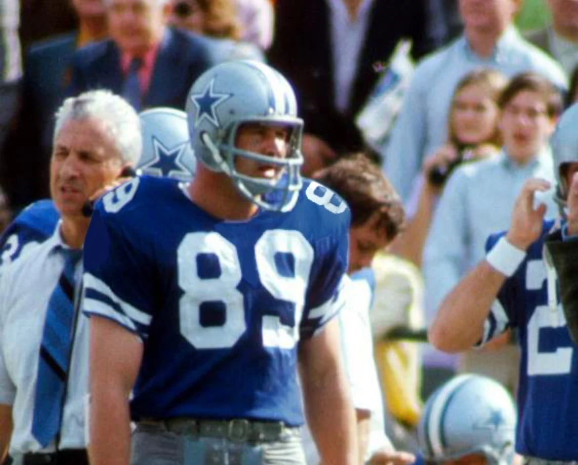 Mike Ditka 1969 Dallas Cowboys Official NFL Jersey blue Mitchell & Nes