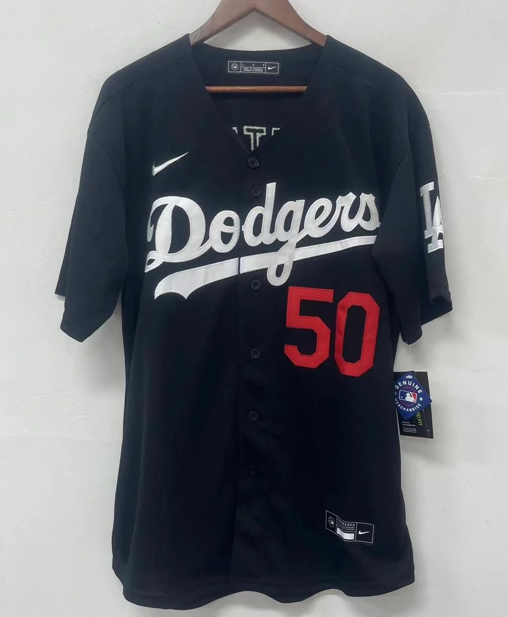 Mookie Betts Los Angeles Dodgers Official Nike Jersey Black