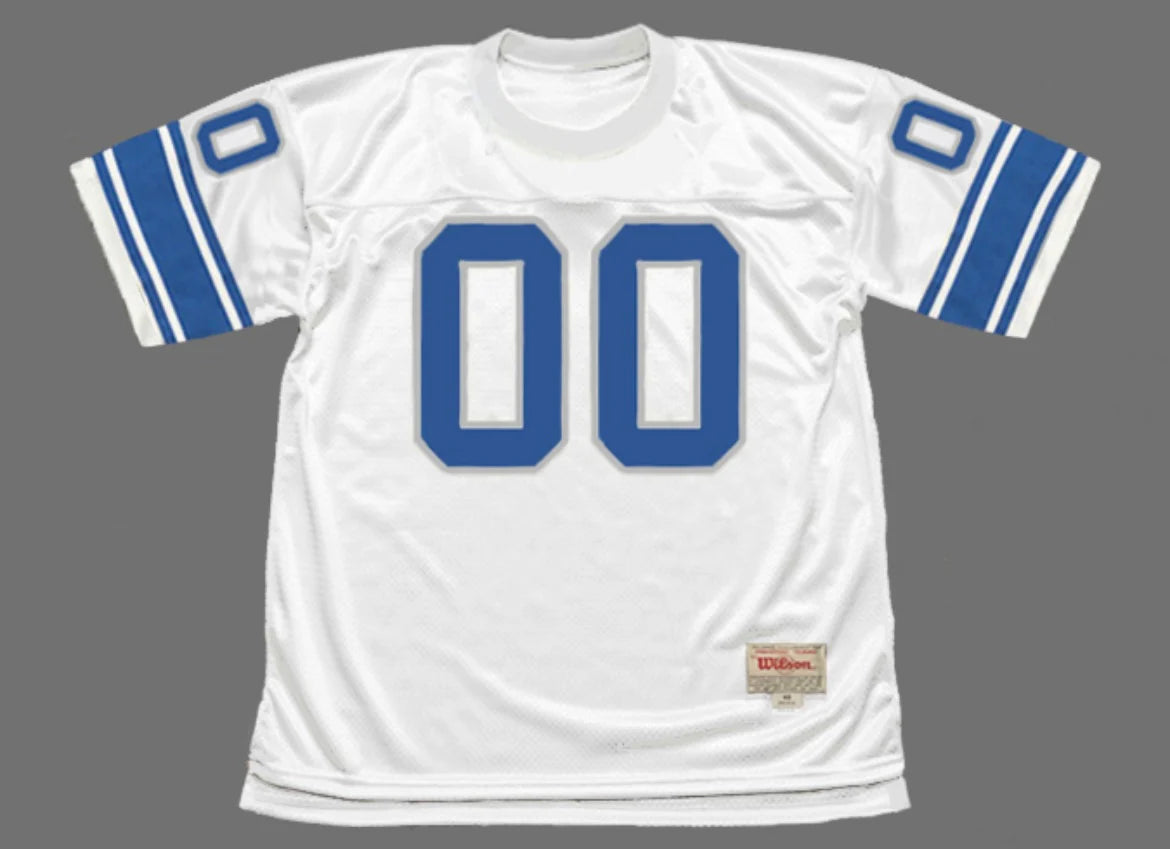 Any name & Number Detroit Lions NFL Mitchell & Ness Jersey white