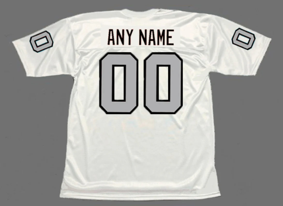 Any name & Number 1994 Los Angeles Raiders NFL Mitchell & Ness Jersey White/Silver