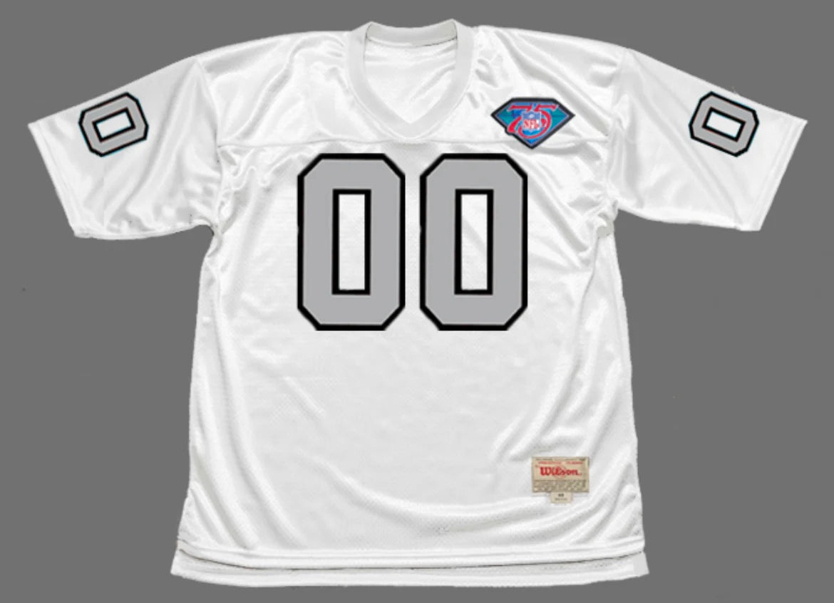 Any name & Number 1994 Los Angeles Raiders NFL Mitchell & Ness Jersey White/Silver