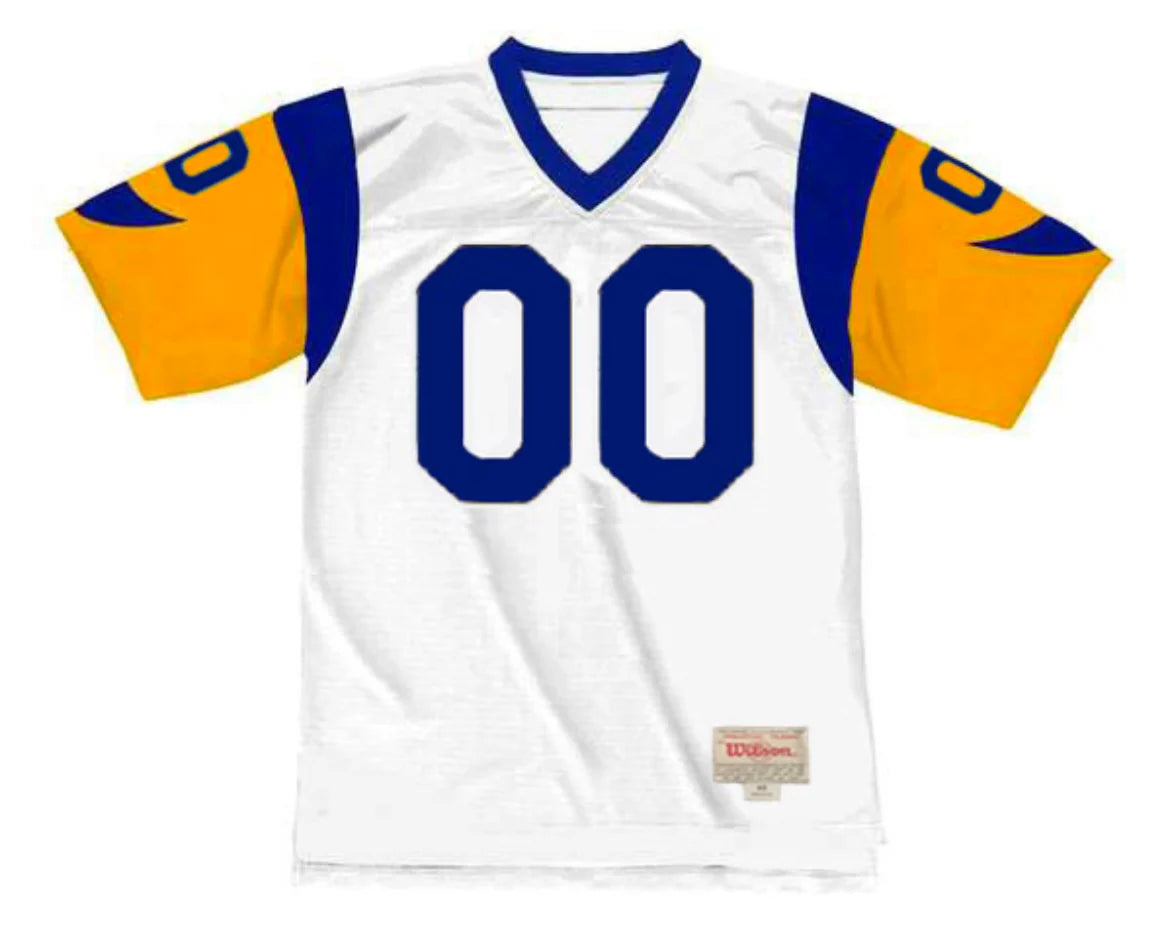 Any name & Number Los Angeles Rams NFL Mitchell & Ness jersey White & Yellow