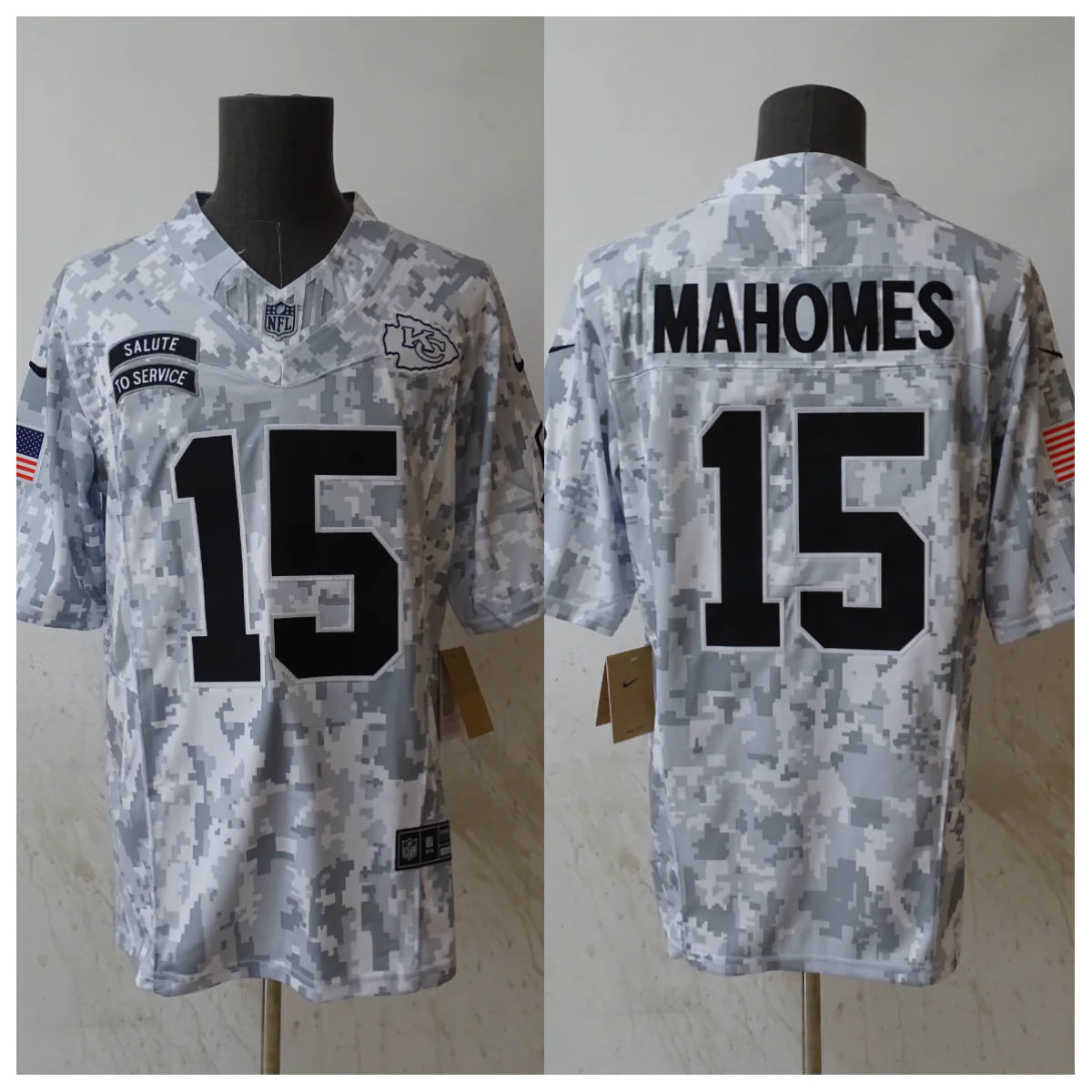 Patrick Mahomes Kansas City Chiefs 2024 Nike NFL Salute to Service Jersey