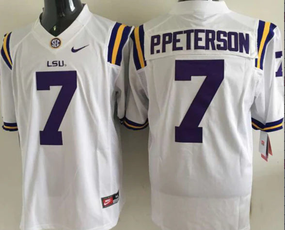 Patrick Peterson LSU Tigers Jersey white