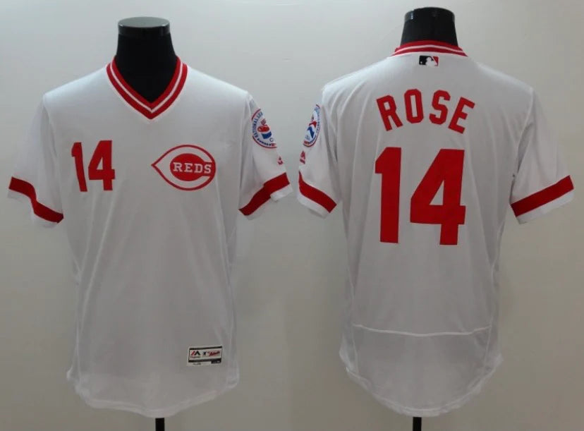 Pete Rose Cincinnati Reds Jersey Majestic