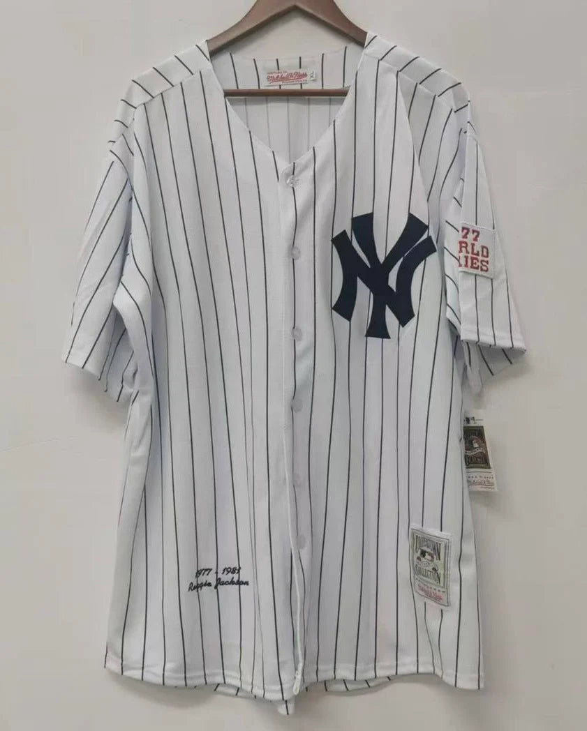 Reggie Jackson New York Yankees Jersey pinstripe 1977-78 Mitchell & Ness