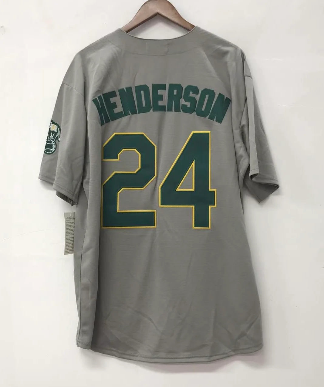 Rickey Henderson Oakland A’s Athletics Jersey gray Mitchell & Ness