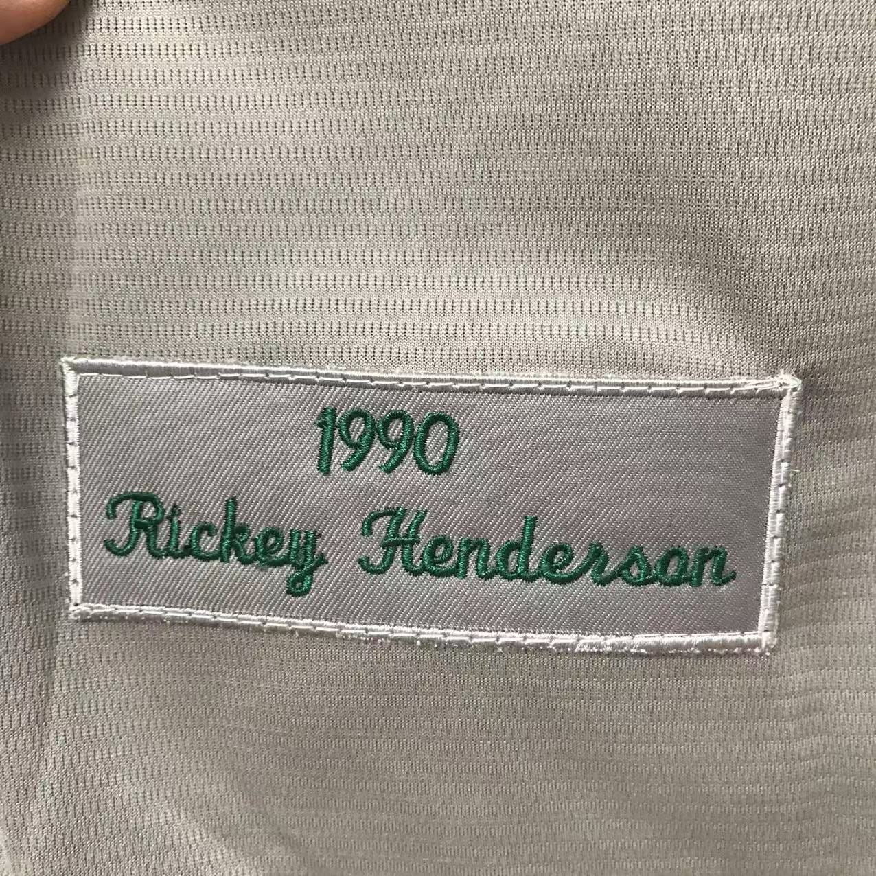 Rickey Henderson Oakland A’s Athletics Jersey gray Mitchell & Ness