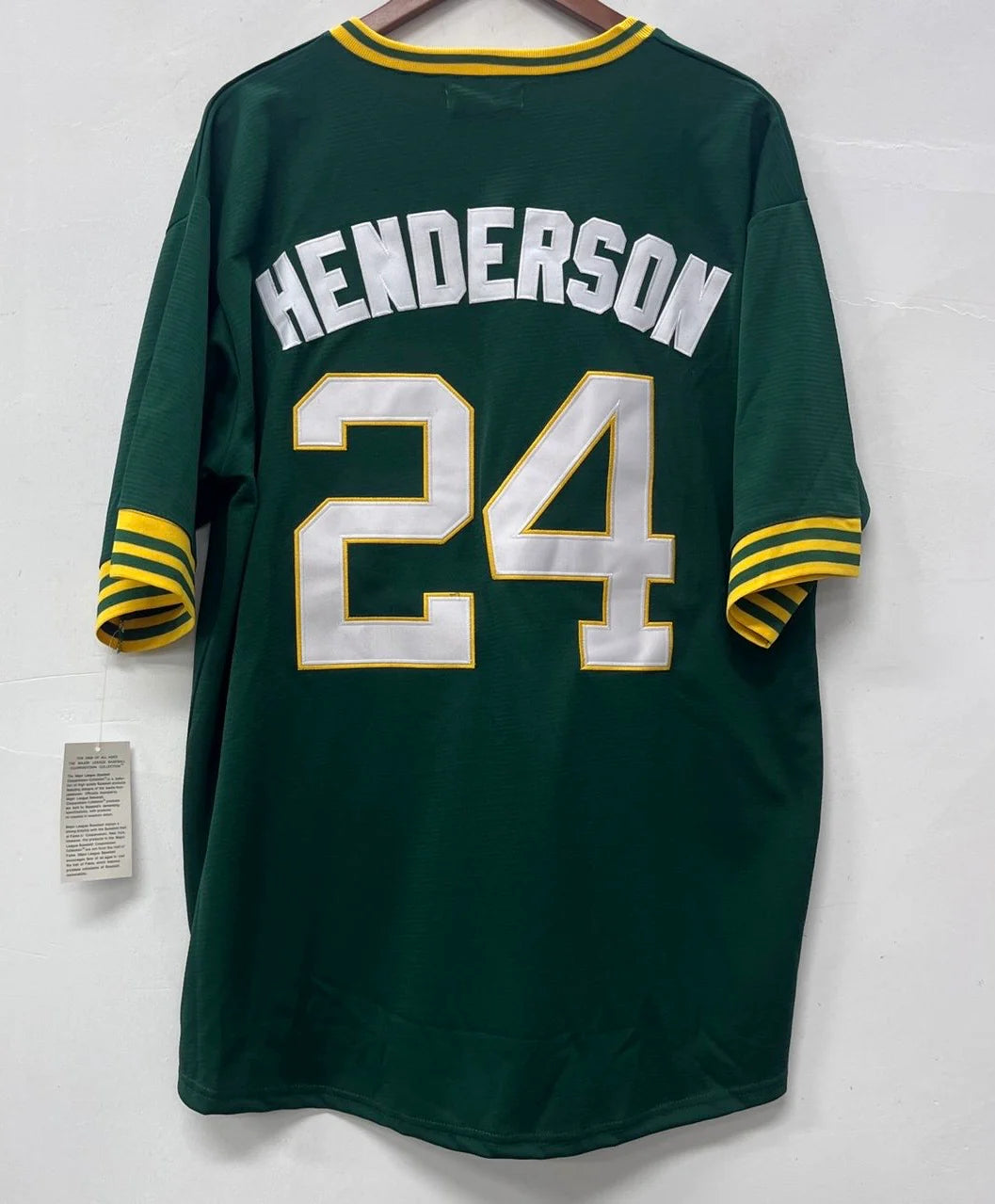 Rickey Henderson Oakland A’s Athletics Jersey Green