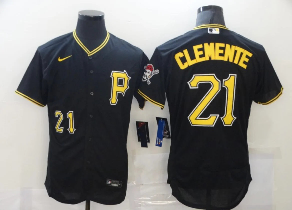 Roberto Clemente Pittsburgh Pirates Official MLB Nike Jersey Black