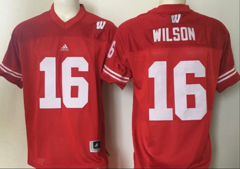 Russell Wilson Wisconsin Badgers Jersey Adidas
