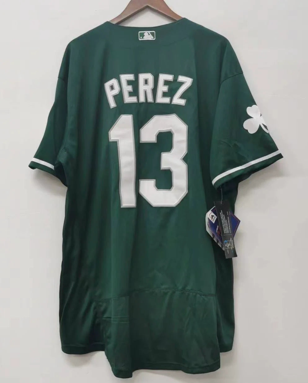 Salvador Pérez Kansas City Royals Jersey Green St. Patrick’s Day