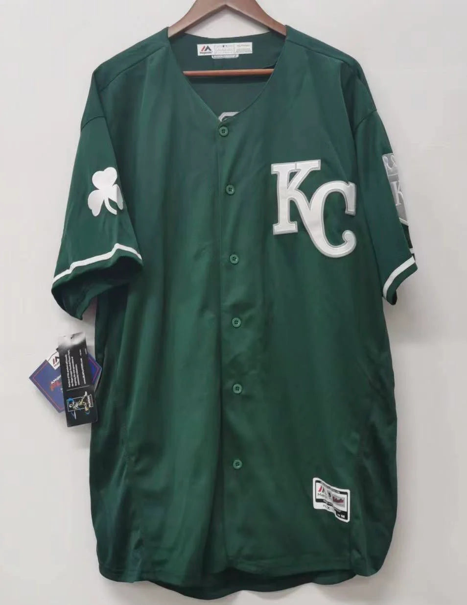 Salvador Pérez Kansas City Royals Jersey Green St. Patrick’s Day