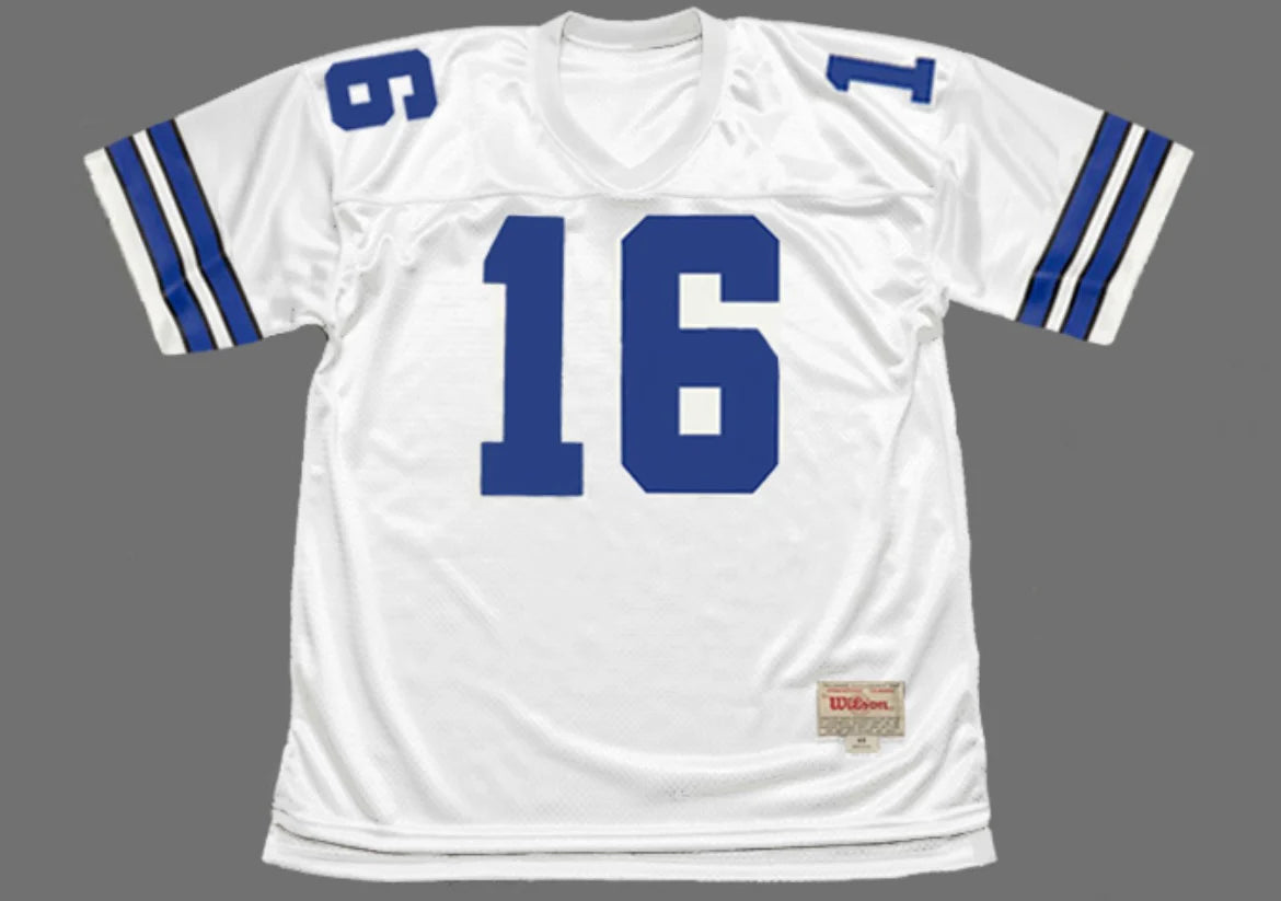 Steve Pelleur Dallas Cowboys Official NFL Jersey white Mitchell & Ness