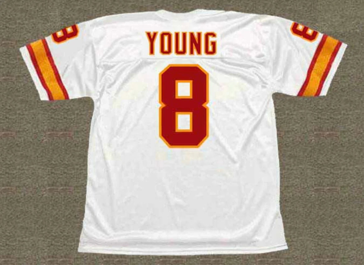 Steve Young Tampa Bay Buccaneers 1986 NFL Jersey Mitchell & Ness white