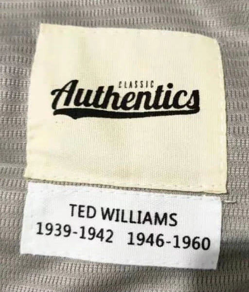 Ted Williams Boston Red Sox Jersey Classic Authentics