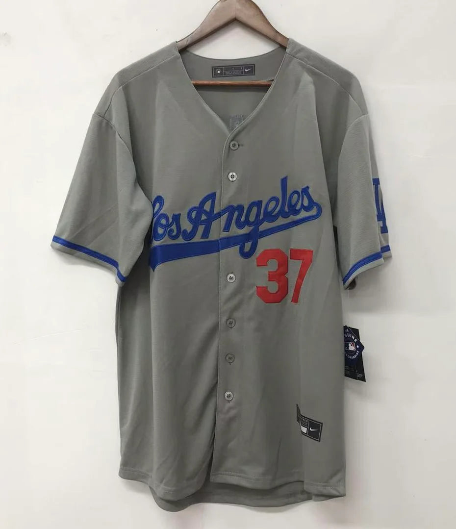 Teoscar Hernandez Los Angeles Dodgers Official MLB Nike Jersey gray