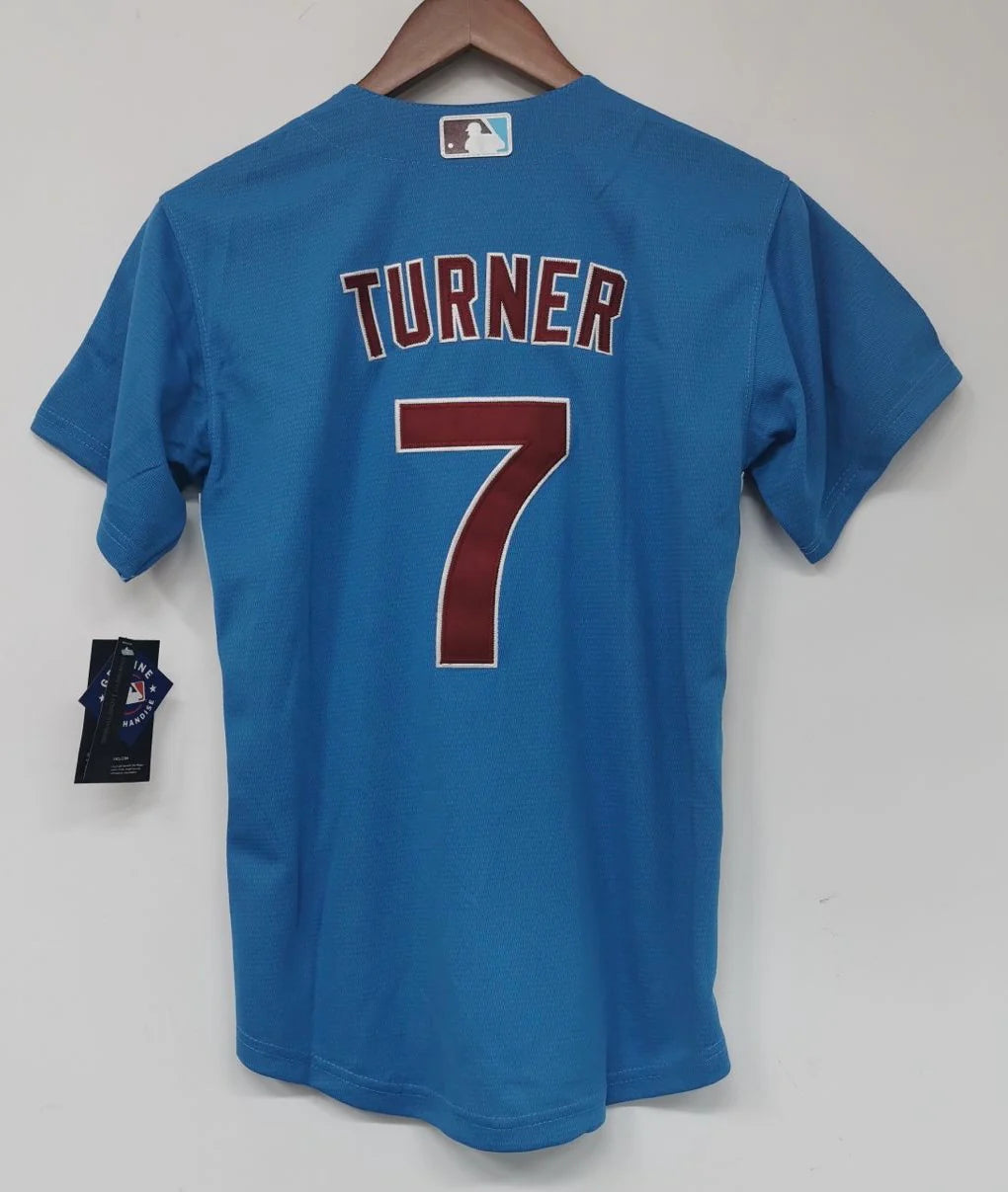 Trea Turner Philadelphia Phillies Official MLB Nike Jersey blue