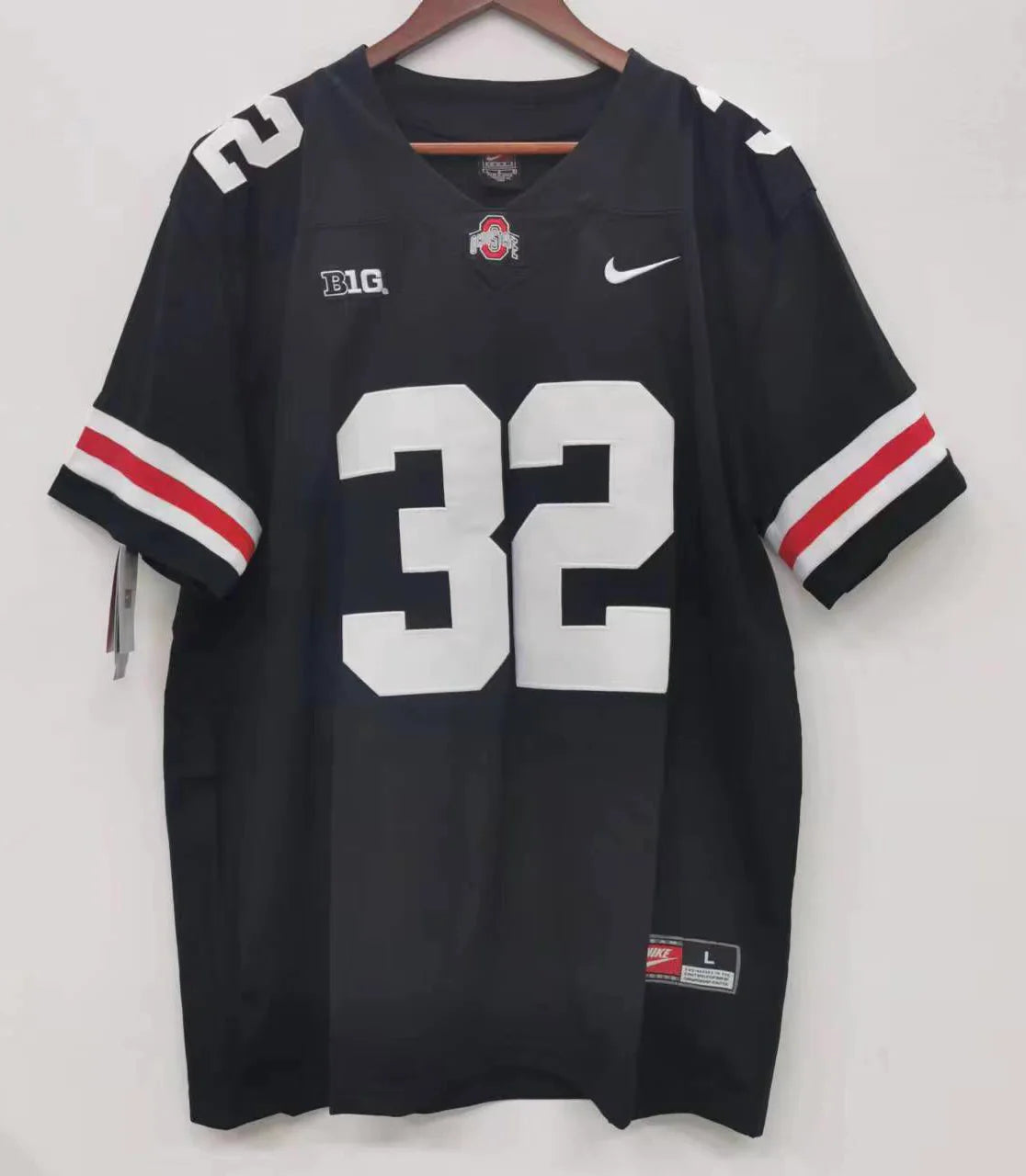 TreVeyon Henderson Ohio State Buckeyes jersey black with white numbers
