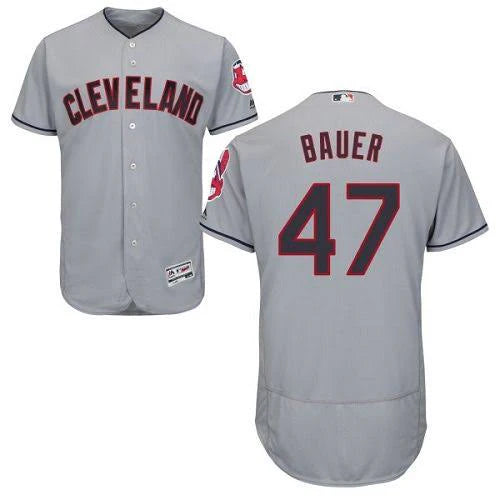 Trevor Bauer Cleveland Indians Official MLB Majestic jersey