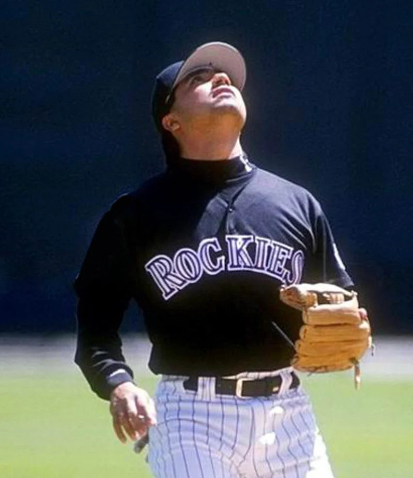 Vinny Castilla Colorado Rockies Official MLB Majestic Jersey Black