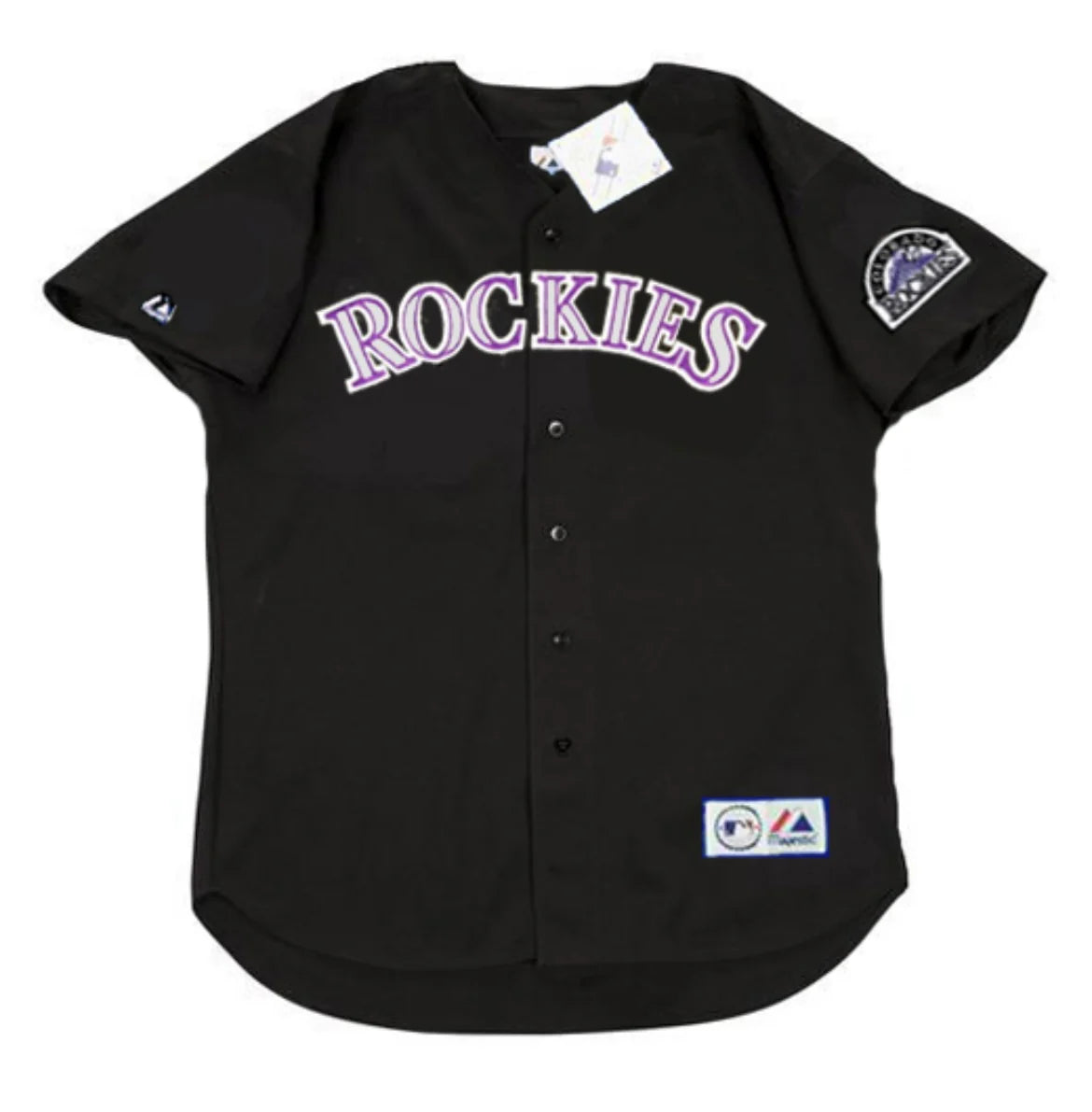 Vinny Castilla Colorado Rockies Official MLB Majestic Jersey Black