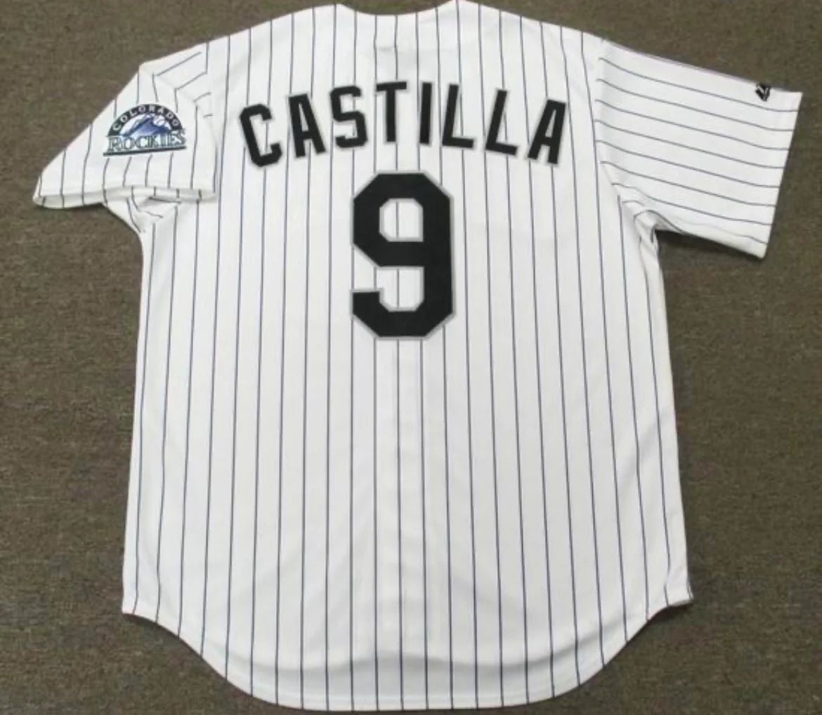 Vinny Castilla Colorado Rockies Official MLB Majestic Jersey