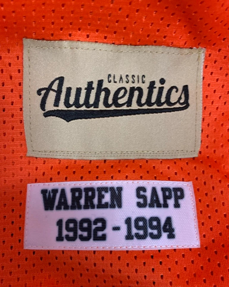 Warren Sapp Miami Hurricanes Jersey Classic Authentics