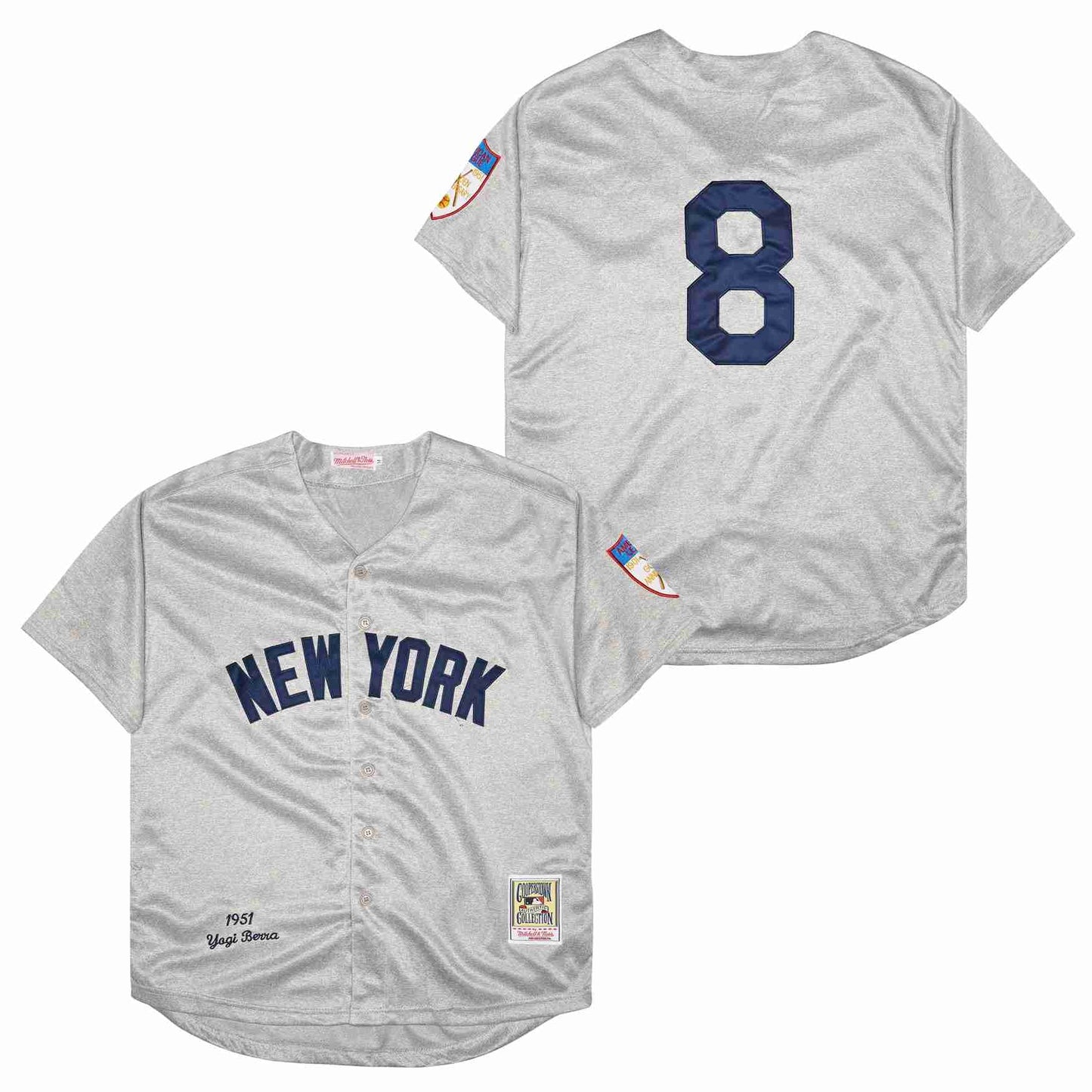 Yogi Berra New York Yankees Jersey gray Mitchell & Ness