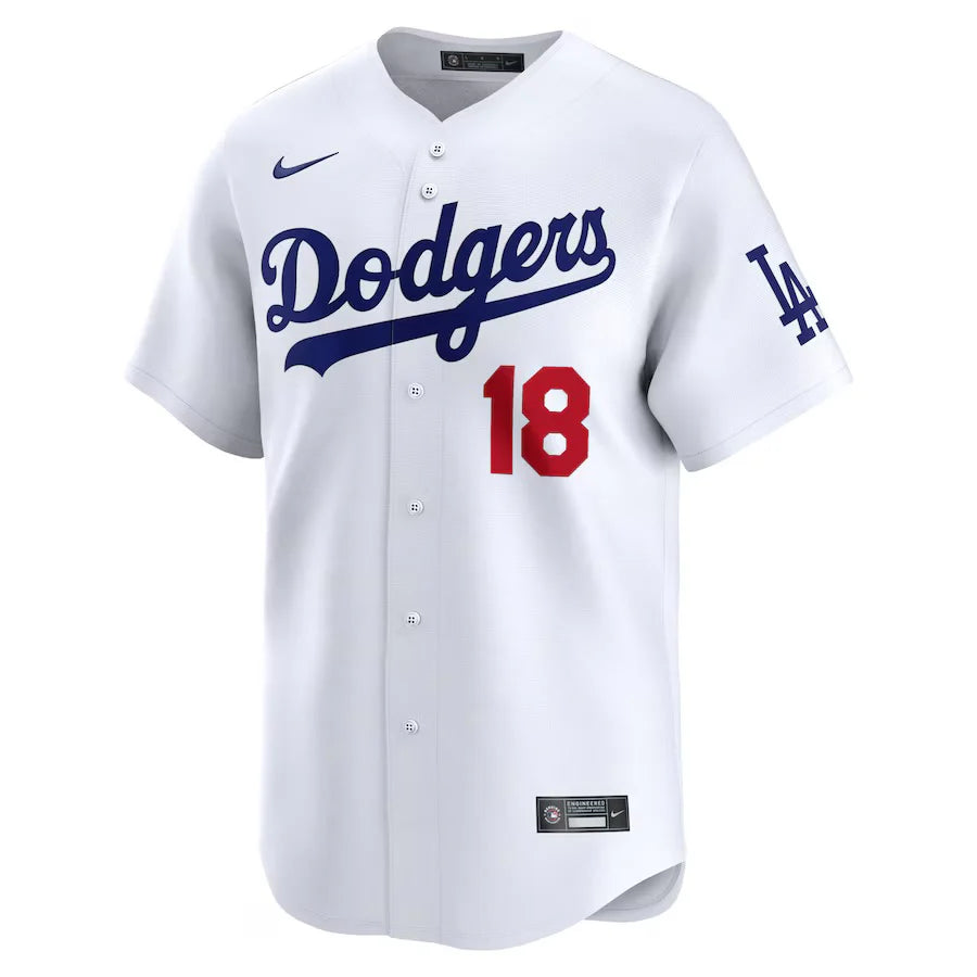 Yoshinobu Yamamoto Los Angeles Dodgers Official MLB Nike Jersey white
