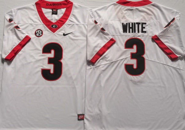 Zamir White Georgia Bulldogs Jersey Nike white