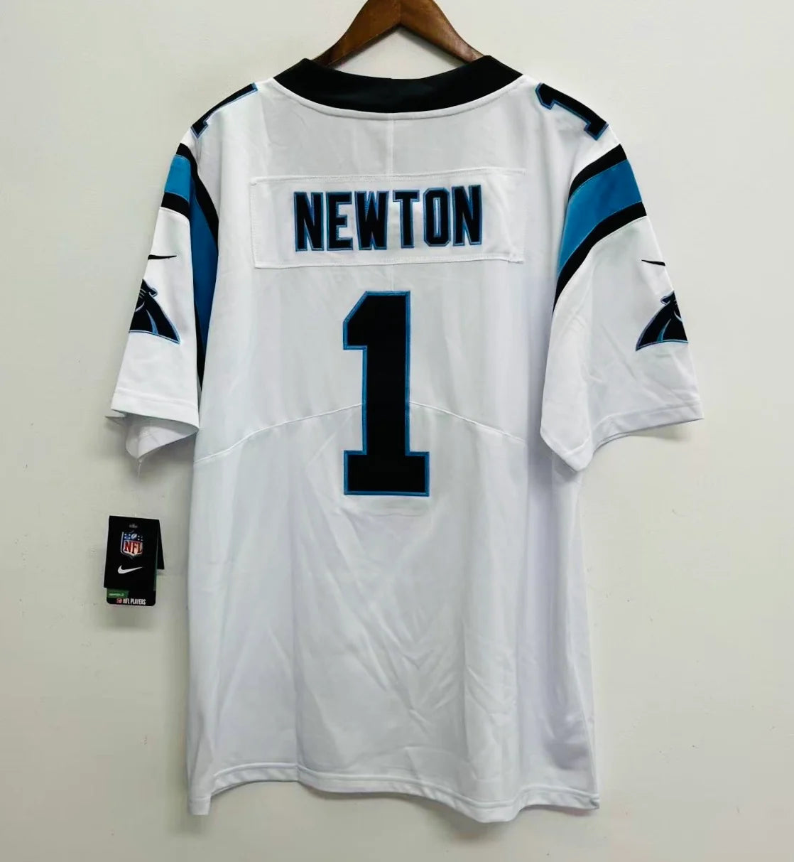 Cam Newton Carolina Panthers Official NFL NIKE Jersey White