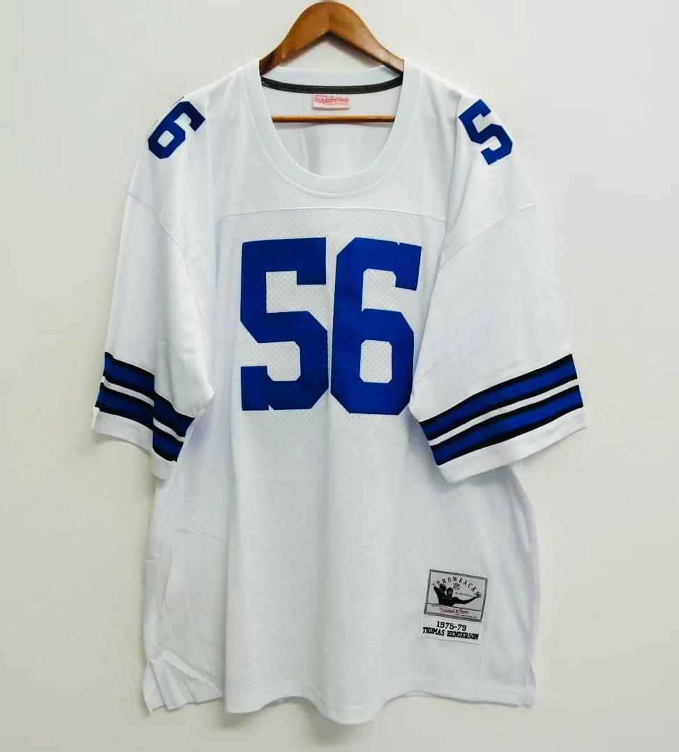 Thomas Hollywood Henderson Dallas Cowboys Official NFL Custom Mitchell & Ness Jersey white