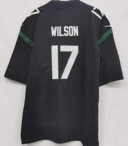 Garrett Wilson New York Jets NFL Nike Jersey black