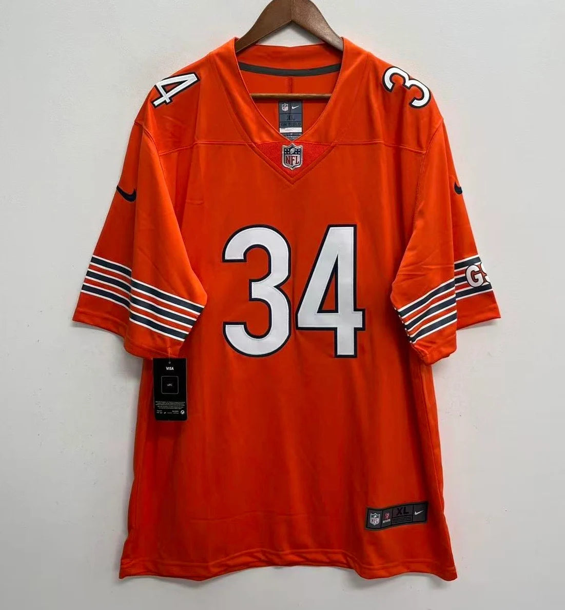 Walter Payton Chicago Bears Official NFL Nike Jersey Orange