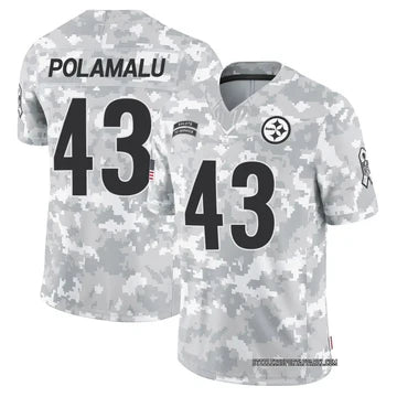 Troy Polamalu Youth Kids Pittsburgh Steelers Official NFL Nike Salute to Service Jersey